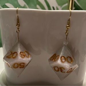 Handmade/Made To Order DnD D10 Dice Earrings